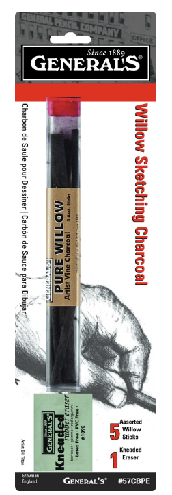 Generals Willow Sketching Charcoal 6pc