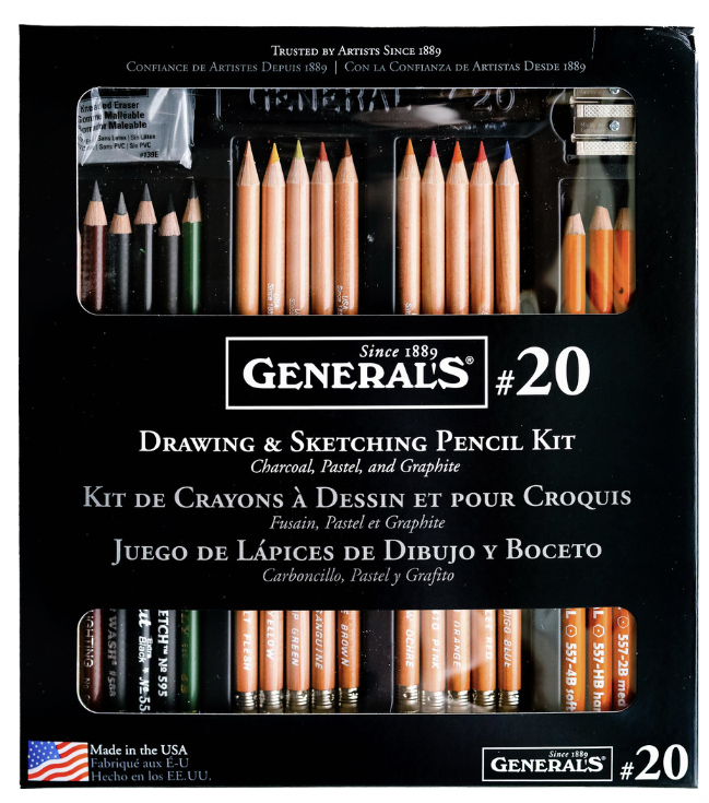 Generals Drawing and Sketching Pencil Kit #20