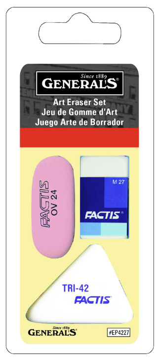 General Factis 3pc Erasers