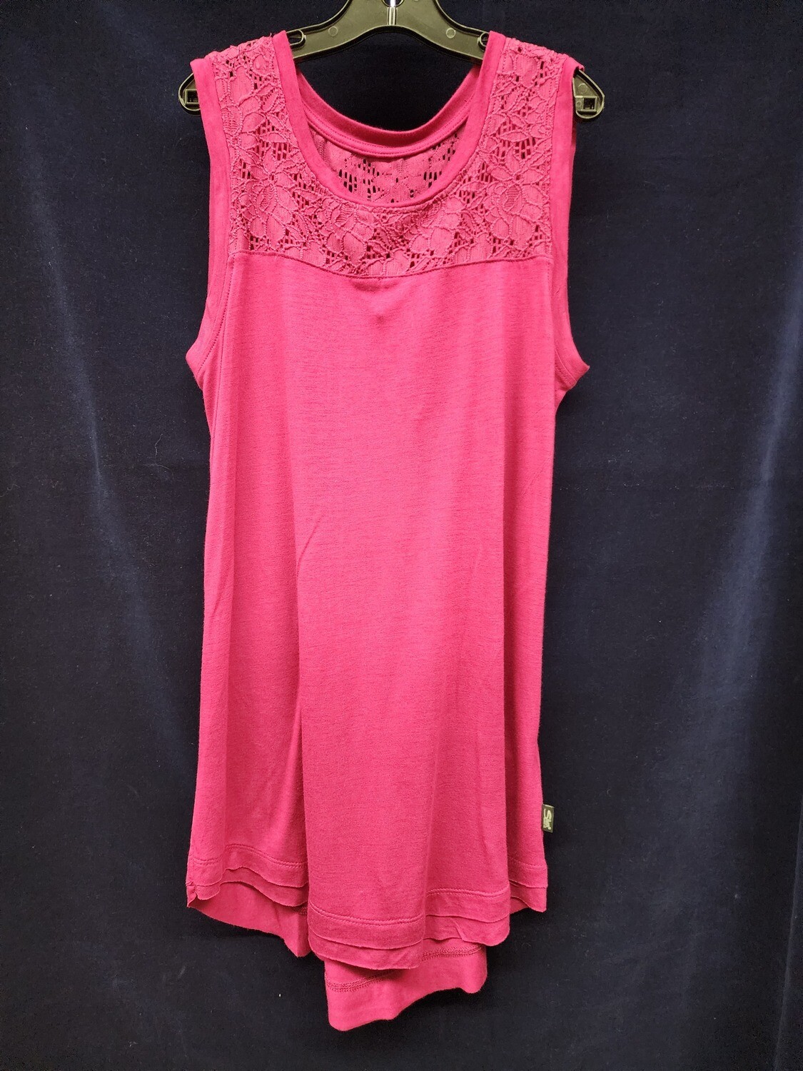 Silver Jeans Co Lace Tank Magenta Youth S