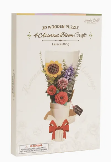 3D Wooden Puzzle Bundle - Flowers