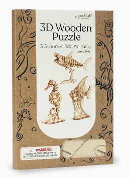 3D Wooden Puzzle Bundle - Sea Animals