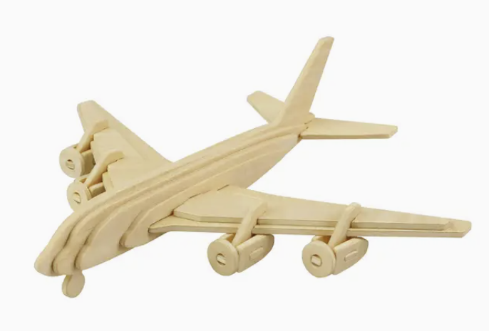 3D Classic Puzzle - Civil Airplane