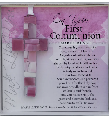 Glass Cross - First Communion for Girl