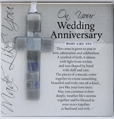 Glass Cross - Wedding Anniversary