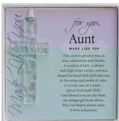 Glass Cross - Aunt