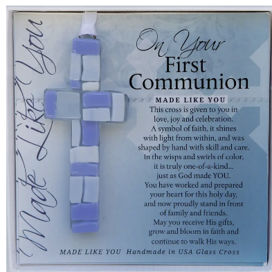 Glass Cross - First Communion for Boy