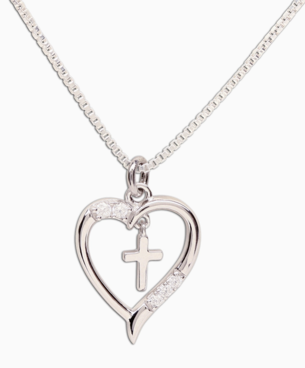 Cherished Moments - Communion Dancing Cross Necklace