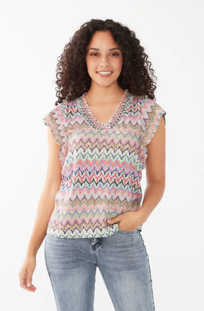 Printed Flutter Sleeve