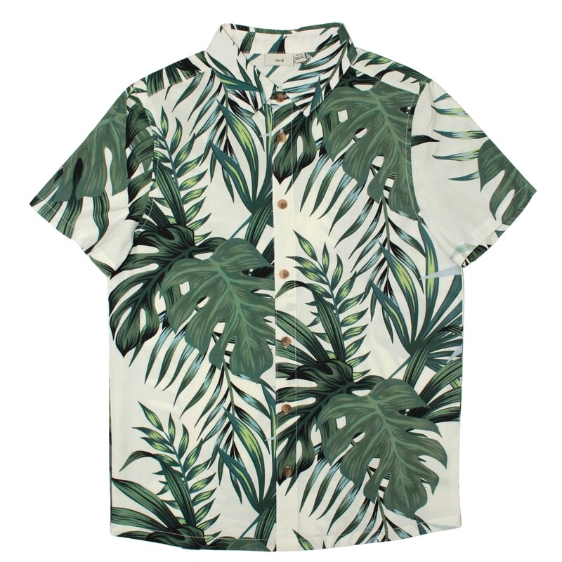 Palm Leaf Button Up