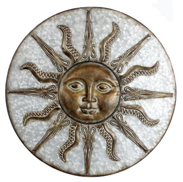 Galvanized Sun Hanging