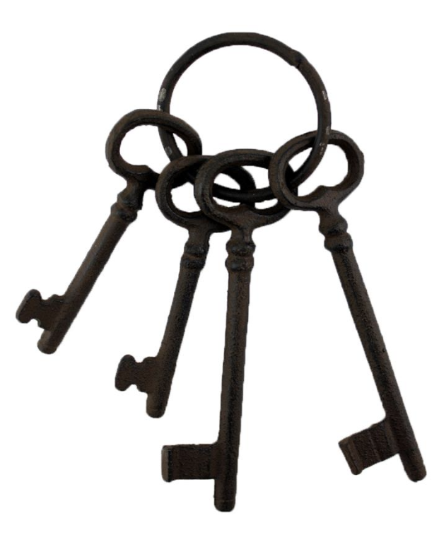 Cast Iron Decor Keys 1