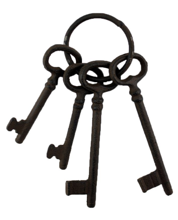 Cast Iron Decor Keys