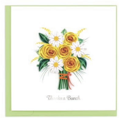 Quilling Card - Thanks a Bunch