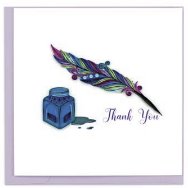 Quilling Card - Thank You Quill &amp; Ink