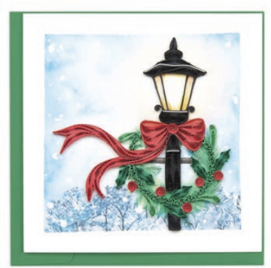 Quilling Card - Holiday Lamp Post