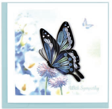 Quilling Card - Sympathy Butterfly