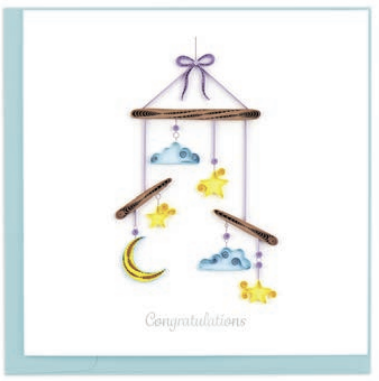 Quilling Card - Night Sky Baby Mobile