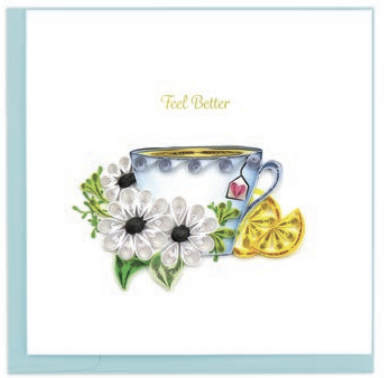 Quilling Card - Feel Better Tea