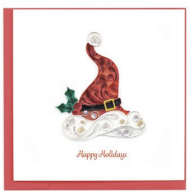 Quilled Card - Santa Hat