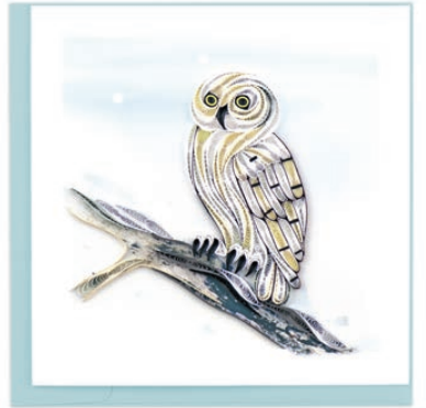 Quilling Card - Snowy Owl