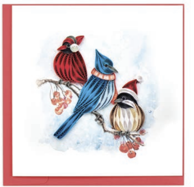 Quilled Card - Snowbirds