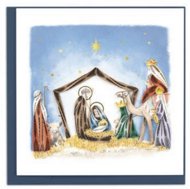 Quilling Card - Nativity Scene