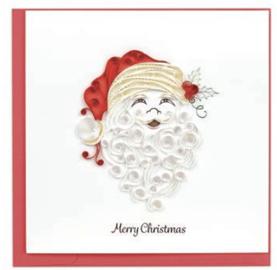 Quilled Card - Santa Beard