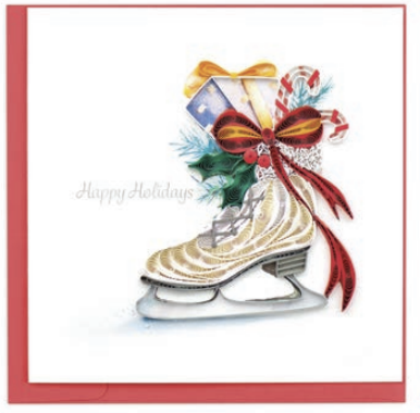 Quilled Card - Winter Skates