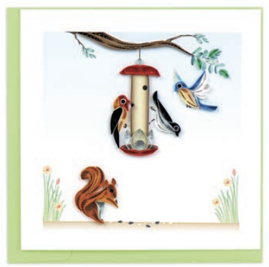 Quilling Card - Bird Feeder