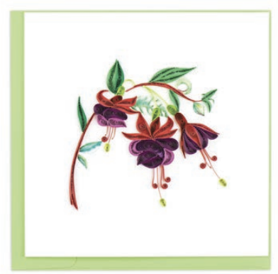 Quilling Card - Fuschia