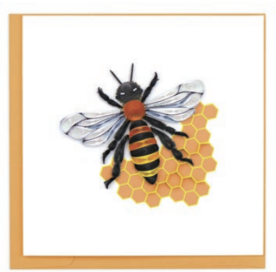 Quilling Card - Honey Bee