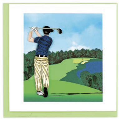 Quilling Card - Golfer