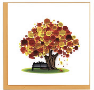 Quilling Card - Autumn Tree