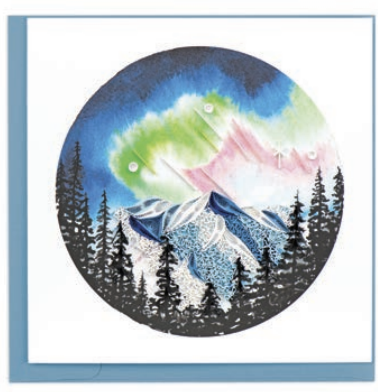 Quilling Card - Northern Lights
