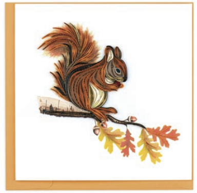 Quilling Card - Squirrel