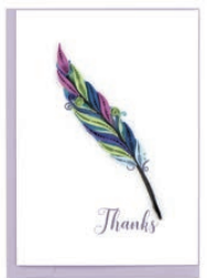 Quilling Card - Gift Encl - Thanks Quill