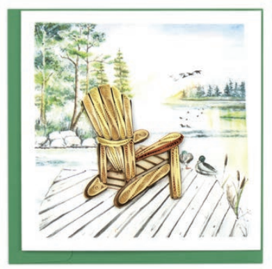 Quilling Card - Adirondack Lake