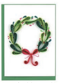 Quilling Card - Gift Encl - Holiday Wreath