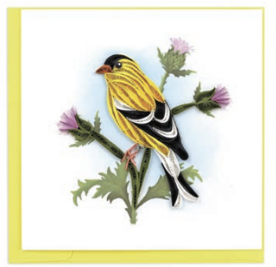 Quilling Card - American Goldfinch