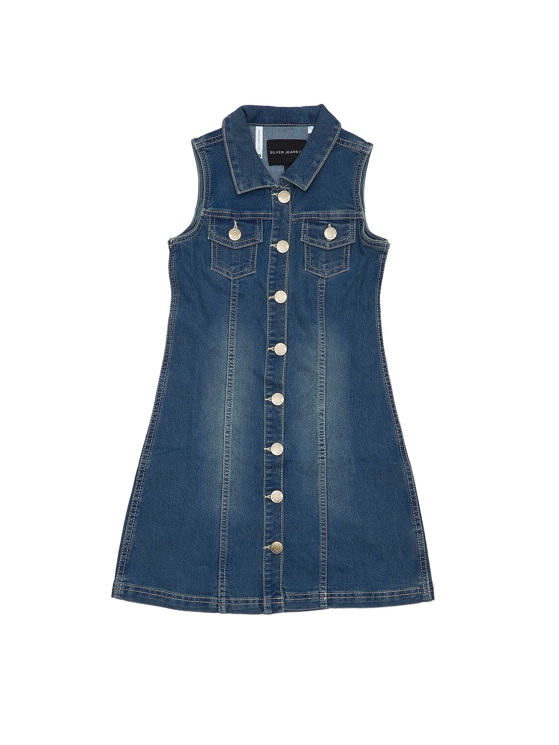 Silver Denim Dress