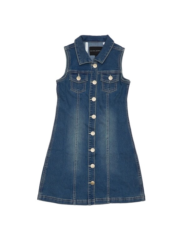 Silver Denim Dress
