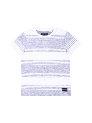 Silver Reverse Stripe Tee