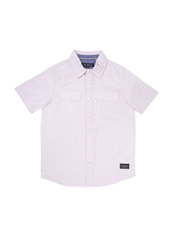 Silver Snap Button Shirt