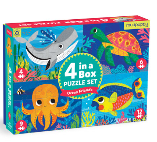 Mudpuppy 4 in a Box Puzzle