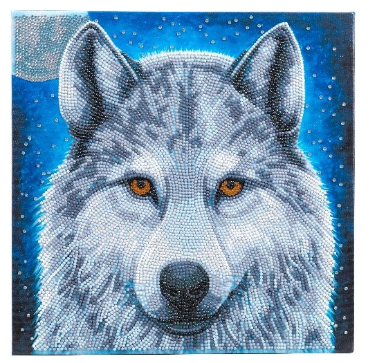 Crystal Art Moonlight Wolf