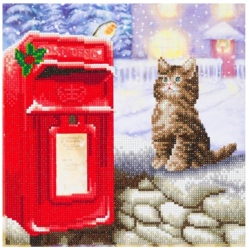 Crystal Art Postman Cat