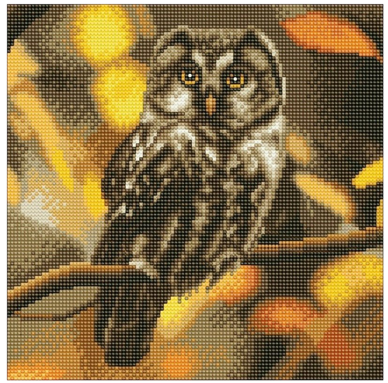 Crystal Art Tawny Owl 1b