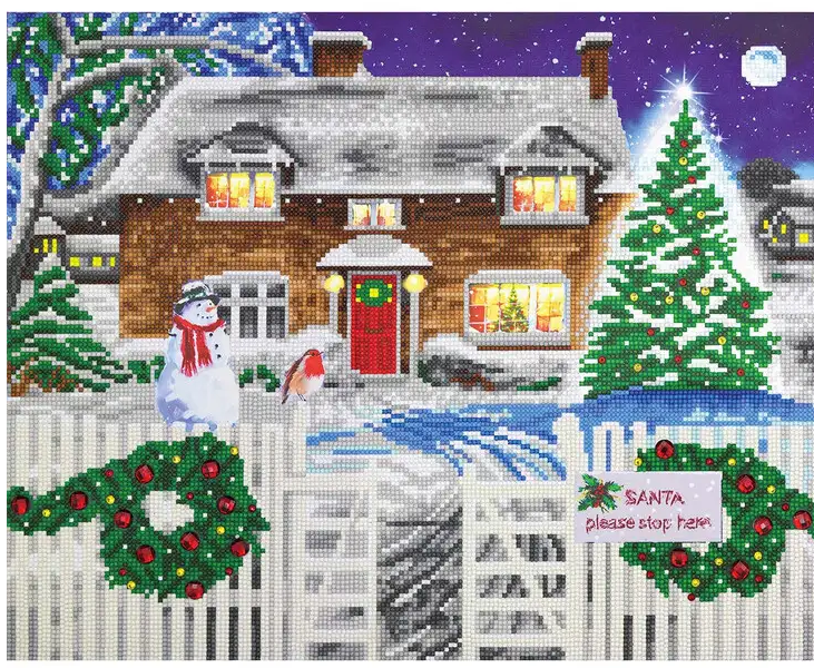 Crystal Art Christmas Cottage