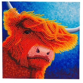 Crystal Art Highland Cow Card